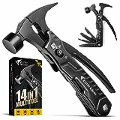 Vendo Zune Lotoo Herramienta Multiusos, 14 en 1 Martillo Multiherramienta Portátil de Acero Inoxidable, Compacta Multitool con Martillo Alicates Sierra, Regalos para Hombres Papá Navidad Cumpleaños(Negro)