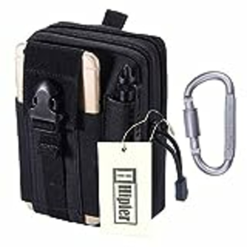 Vendo Bolso Táctico Militar Portátil Multiuso Bolsa Tactica Cintura Riñonera Compacta EDC Molle Pouch para Viaje Senderismo Outdoor Sport (Negro)