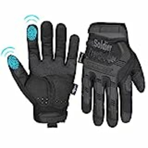 Vendo FREE SOLDIER Guantes de Moto para Hombre Verano Guantes Tácticos Militares Ideal para Motocross Ciclismo Airsoft Combate Alpinismo Guantes Dedo Lleno Negro M