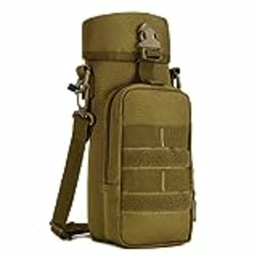 Vendo HUNTVP Táctical Soporte/Portador de Botella de Agua al Aire Libre Portabotella Estilo Militar Ejércita Bolsa Impermeable para Correr, Senderismo,Ciclismo,800ml Marrón