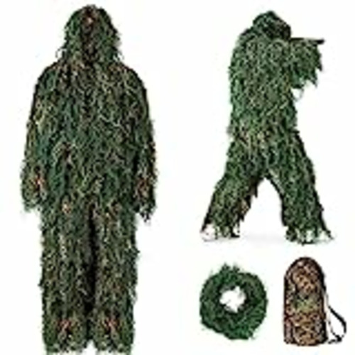Vendo The7boX Ghillie Suit, Traje de Caza Camuflaje 3D con Correa Elástica de Camuflaje Adecuada para CS, Caza en la Jungla, Paintball, Airsoft, Fotografía de Vida Silvestre