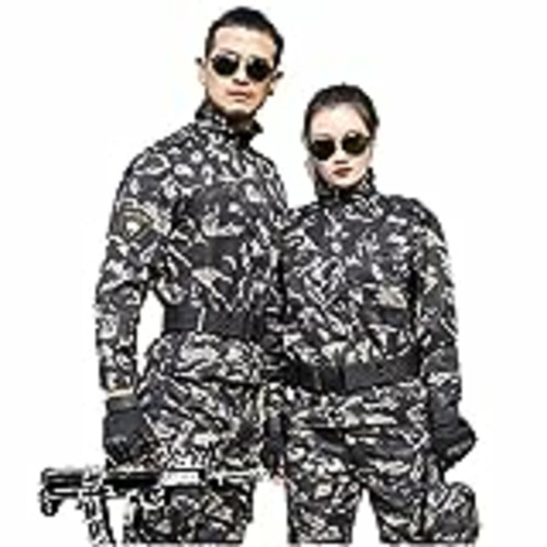 Vendo Uniforme militar del ejército Traje de camuflaje táctico Pantalones militares de combate multicámara Ropa de caza Airsoft para hombres Conjuntos de entrenamiento para mujeres - Black Hawk,XL(63-70KG)