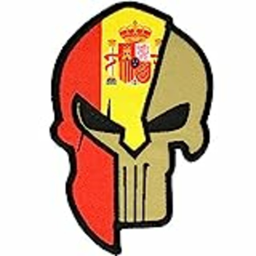Vendo Parche Espartano Bordado Español - Bandera España - Parche España - Parches Mochila - Táctico Militar - 8,55 x 5,4 cm