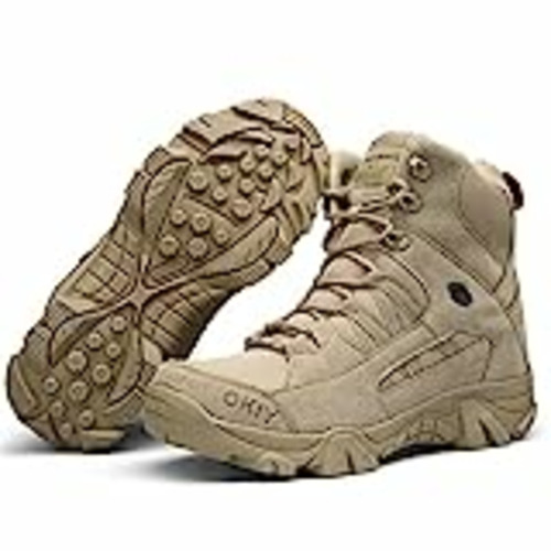Vendo Botas militares tácticas de combate para hombre. Botas para senderismo o caminar al aire libre, color arena, talla 42