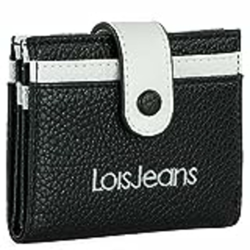 Vendo Lois - Carteras de Mujer Marca LOIS - Eco Piel Monedero Mujer con Tarjetero RFID Protección - Tarjetero Mujer Anti Escaneo - Resistente Cartera Mujer - Monedero Mujer Pequeño, Material P, Negro-Blanco