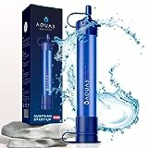 Vendo AQUAB Filtro de Agua Supervivencia Portatil | 4000L filtros Potabilizar Outdoor | Purificador de Agua Personal para Camping, Bushcraft, kit Senderismo y Emergencia