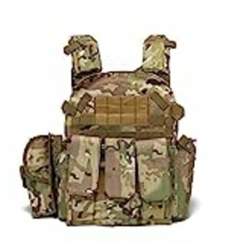 Vendo RimFly Chaleco Táctico Militar para Airsoft con Compartimentos Entrenamiento con 3 Portacargadores y Ajustable Caza Ejercito de Combate Camuflaje Paintball Multicam Protección Profesional