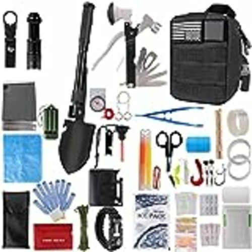 Vendo Kit de Supervivencia, CAMUSBR Botiquín de Primeros Auxilios de para Acampar Senderismo Aventura Preparación para Desastres Automóvil 66 Piezas