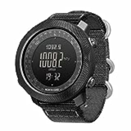 Vendo Reloj Digital Para Hombre Con Brújula, Reloj Inteligente Multifuncional Deportes Aire Libre Correr Nadar Altímetro Barómetro Podómetro Resistente Agua 50 M Relojes Tácticos Ejército Militar (Black)