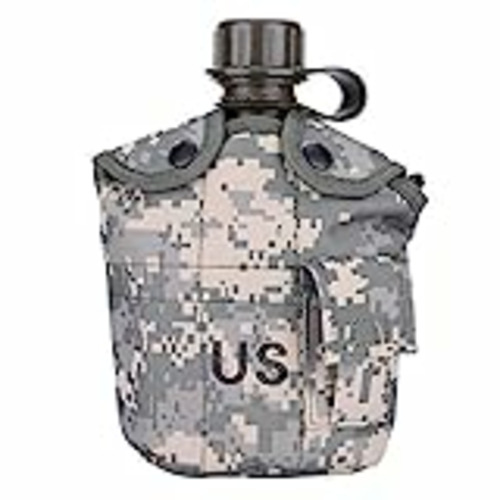 Vendo Tbest Botella de Agua Militar Cantimploras, Botella de Agua Camuflaje Portátil Cantina Militar Verde de Ejército con Fiambrera de Aluminio reemplazo para Acampar Senderismo Viaje Cam Cantina
