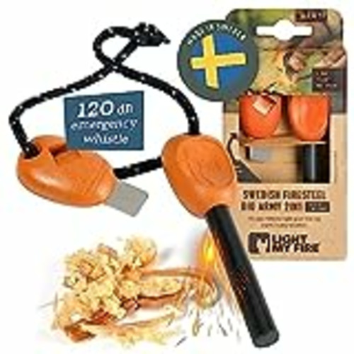 Vendo Light My Fire Pedernal Supervivencia - Encendedor Supervivencia - Pedernal Magnesio Diámetro 1 cm - Kit Fuego 12 000 Chispas Encendedor de Magnesio - Ferrocerio Supervivencia Acampada Senderismo