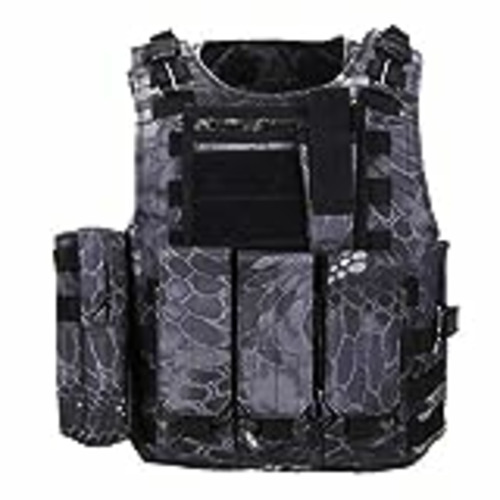 Vendo QHIU Chaleco Tácticos Militar Combate Camo Protección Molle para Airsoft Paintball Caza CS SWAT Juego de Guerra Deportes al Aire Libre con Herramienta de Bolsillo