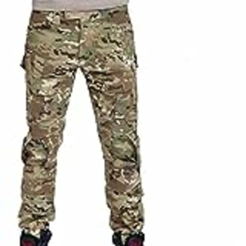 Vendo Pantalones de combate para hombres tipo uniforme BDU (Uniforme de battalla) con rodilleras Multicam MC para ejército militar, Airsoft y Paintball., color camuflaje, tamaño medium