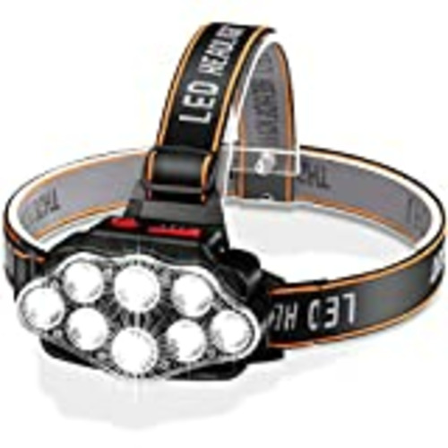 Vendo DAWINSIE Linterna Frontal LED Recargable, Alta Potencia Linterna Cabeza 4 Modos, Alcance de 500M, Linterna Frontal LED con Impermeable IPX20 para Casco, Pesca, Bicicleta, Ciclismo, Camping y Caza