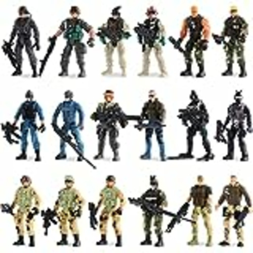 Vendo Skylety 18 Soldados Hombres de Ejército de Fuerza Especial Figuras de Acción Móviles de Combate Juguete de Plástico de Chico de Ejército Hombres de Juguete Militar con Armas y Accesorios Militares