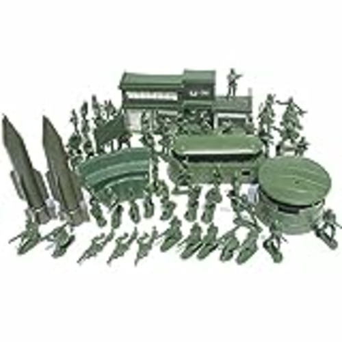 Vendo ISAKEN Juego de 56 piezas militares, juguete para hombres del ejército con mini soldados, aviones, tanques, juguetes educativos modelo militar soldado figuras de acción para niños y niños, 5 cm