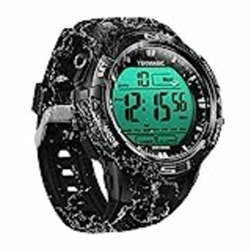 Vendo 100m Digital Sumergible Impermeable Nadando Reloj de Pulsera con Funciones de Alarma y Cronómetro, Soporte Zona Horaria Dual, Temporizador de Cuenta Regresiva, Formato de 12/24 Horas