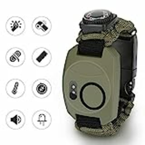 Vendo Pulsera Paracord Supervivencia, Achort Hombres Mujeres Supervivencia Pulsera con Flint + Brújula + Termómetro + Silbato+ Cuchillo para Caminatas en Canchas de Camping u Otras Actividades al Aire Libre