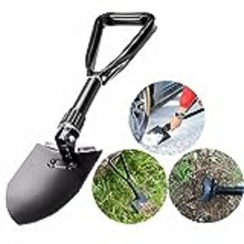 Vendo Cisixin Pala Plegable Multifuncional, Pala de Supervivencia Camping, Pala Plegable Militar Portátil Ligera Herramienta para Supervivencia, Jardín, Camping, Senderismo, al Aire Libre, etc