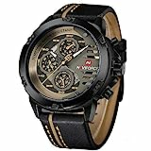 Vendo Naviforce Relojes Militares para Hombre Reloj Deportivo de Cuero de Cuarzo Impermeable con Fecha Informal