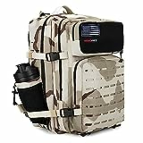 Vendo Memories Mochila 45L y 25L Táctica Militar Impermeable para Crossfit Caza Senderismo Gimnasio y Deportes al Aire Libre. (45L, Camufla Arena)