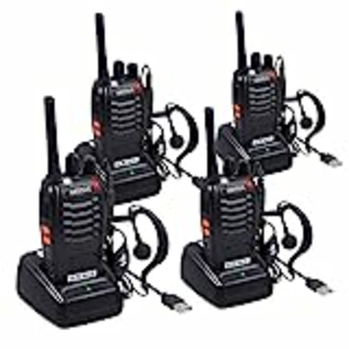 Vendo eSynic 4PCS Walkie Talkies de Larga Distancia con Auriculares Walkie-Talkie Profesional 16 Canales 1500mAh con Cargador USB Soporta VOX para Sobrevivir en el Campo Ciclisimo