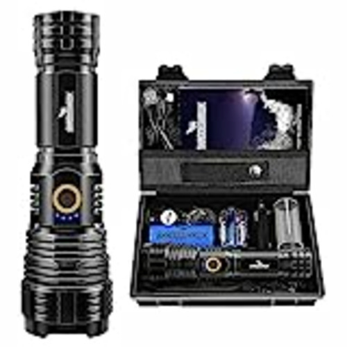 Vendo Shadowhawk Linternas LED Alta Potencia Recargable, Linterna Potente 10000 Lúmenes XHP70.2, Linterna Táctica Militar IP67 Impermeable, para Emergencia Camping Senderismo Regalo