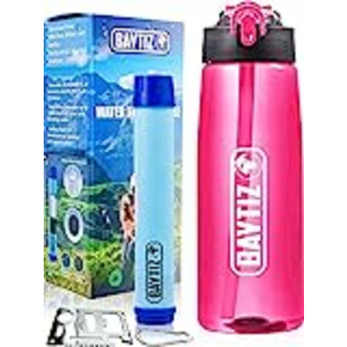 Vendo Baytiz | Botella de Agua con Filtro Purificador sin BPA - Paja de Supervivencia de Carbón Activado Filtros Purificadores Accesorios Pastillas Potabilizadoras Filtrada Potabilizador Deporte Grifo Water